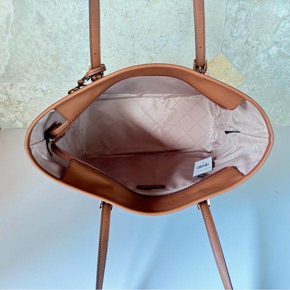 Michael Kors Jet Set Travel Large Shoulder Tote Bag MK Brown - Picture 10 of 14